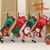 Christmas Santa Snowman Decorative Gift Stocking Ornament for Tree Home Party Scene Arrangement Holiday Hanging Decoration