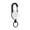 Retractable Heavy Duty Pull Reel Carabiner Key Chains Strong Steel Wire Rope Buckle Spring Key Ring Outdoor Sporty Keychain Tool