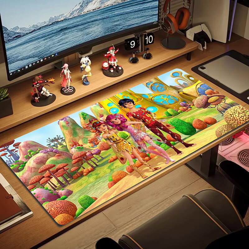 Mia And Me Mouse Pad Large Gaming Table Cushion Non-slip Laptop Tablet Big Mousepad XXL Mat Mini PC Playmat With Lock edge_xia