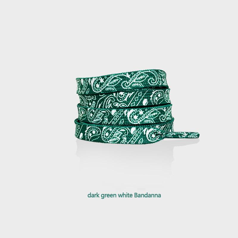 Gilding Flat Shoe Laces Cashew Flower Shoelaces for Sneakers Hand-painted Sports Casual Basketball Tennis Shoelace Shoestrings