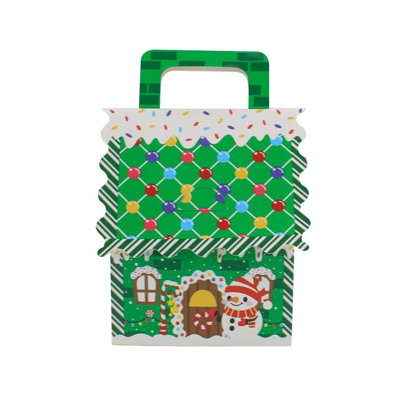 8 Pcs Cute Christmas Treat Candy Boxes Portable Dessert Packaging Case Small Cookie Containers Party Favor Supplies