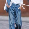 New High-Waisted Slimming Wide-Leg Loose Denim Jeans