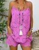 Комплект из топа-карандаша с оборками без рукавов и хлопковых шорт с вышивкой, 2023