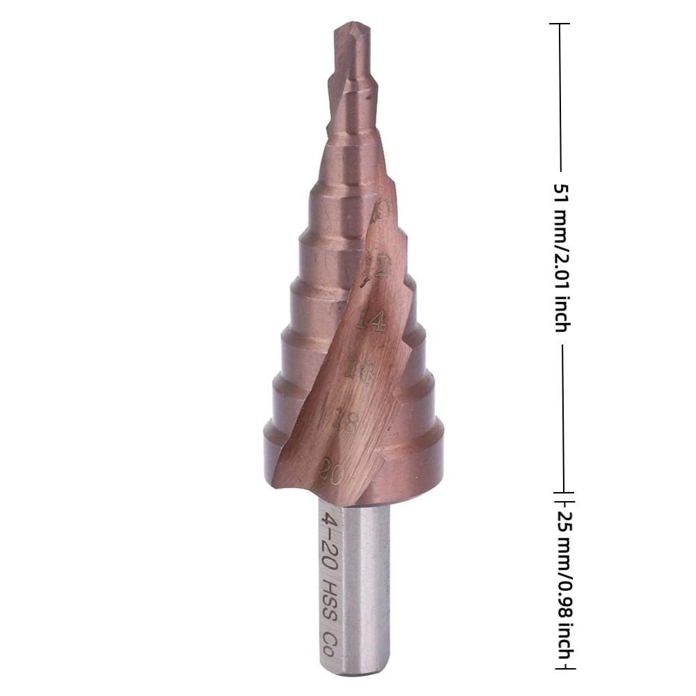 Triangular Shank Hole Opening Tool High Speed Steel M35 Hole Reamer Step Drill Bit Set  Counterbore