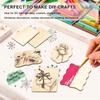 Неокрашенные деревянные украшения, 32 шт. для DIY, 4x3 дюйма, креативные неправильной формы, заготовки из дерева, подходят для поделок своими руками, рисования, выжигания и письма