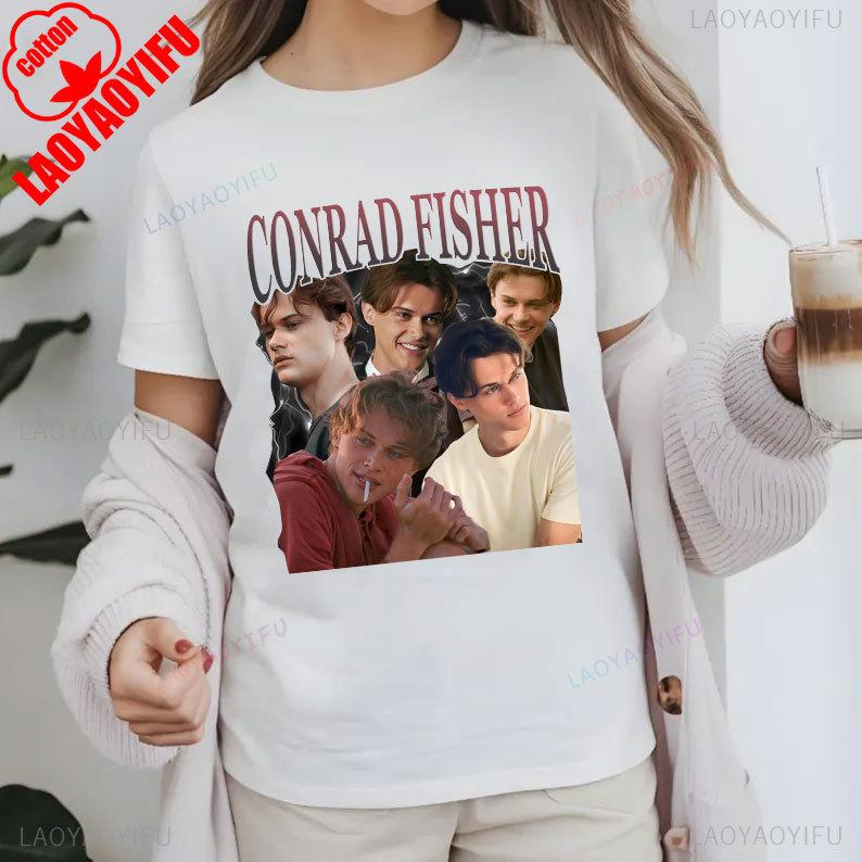 Vintage Conrad Fisher Shirt Team Conrad The Summer I Turned Pretty Retro Conrad Fisher Girls Dinner Y2k Top WoUINISEX Clothing 2025
