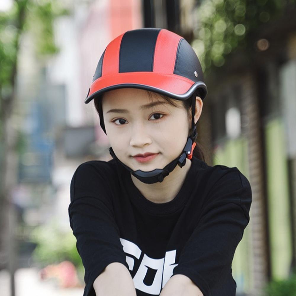 Безопасный мотоциклетный полушлем в стиле бейсболки, велосипедный шлем-каска, классический велосипедный шлем, летний