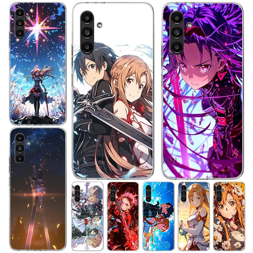 Чехол для телефона Anime Sword Art Online SAO для Samsung Galaxy A13 A14 A15 A16 A17 A53 A54 A55 A56 A57 A33 A34 A35 A36 A37 A23 A24 A25