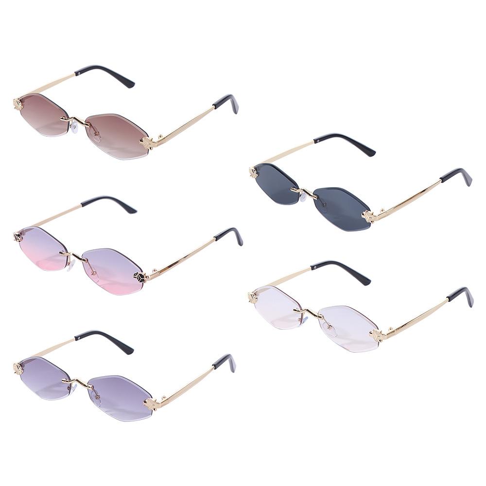 Безрамочные многоугольные велосипедные очки UV400 Устойчивые к УФ-излучению Велосипедные очки Ромбовидные солнцезащитные очки Праздник