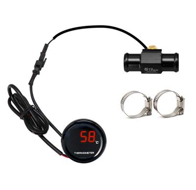Универсальный мотоциклетный термометр, приборы, температура воды, температура, светодиодный цифровой дисплей, датчик, метр с адаптером датчика температуры 22 мм