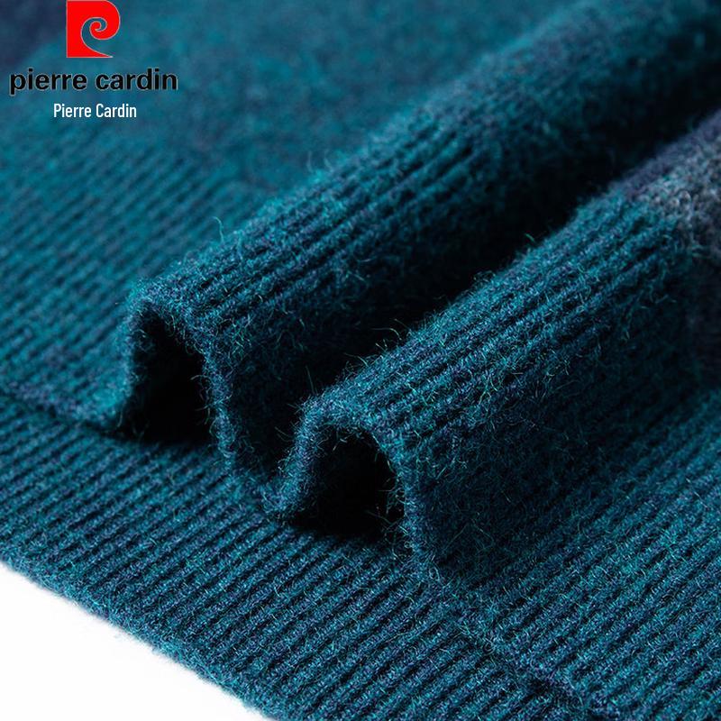 Pierre Cardin Мужской свитер с круглым вырезом из смесовой шерсти