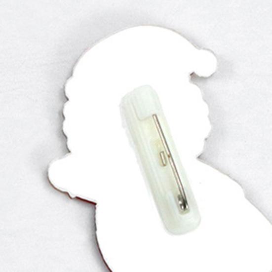 Christmas Brooch Festive Cute Cartoon Xmas Themed Multipurpose Anti-fade Decoration New Year Gifts Santa