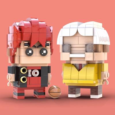 Idea Building Block Сборка Игрушечный набор квадратная голова Мальчик Японский мастер баскетбола