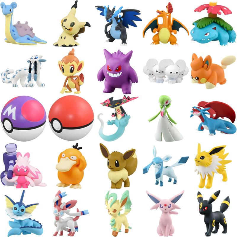 Figure Toys Mimikyu Maushold Lapras Charizard Umbreon Sylveon Vaporeon Model Dolls Birthday Gifts