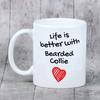 Bearded Collie, Highland Collie, Mountain Collie - cup with a dog, cup with a photo, personalized gift from the Art-Dog brand