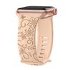 Ремешки Для Apple Watch Band 44мм 42мм 41мм 40мм 45мм 49мм 46мм Браслет с цветочным узором ремешок iwatch серия 10 9 7 SE 6 8 Ultra