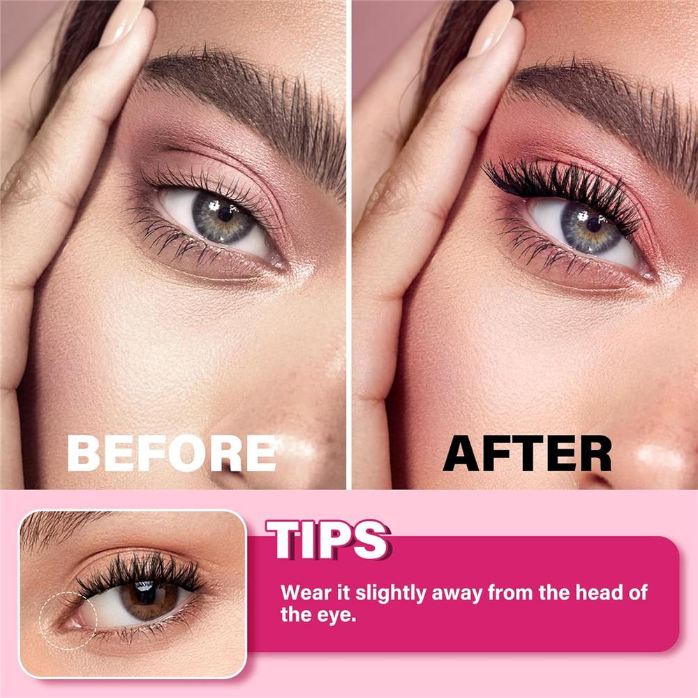 Fixed Position Magnetic Eyelashes with Applicator No Glue Needed DIY Eyelash Extension