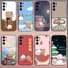 Смешной милый чехол BuBu DuDu для телефона Samsung S25, S24, S21, S22, S23, S30, Ultra, S20, Plus, Fe, Lite, Note, 10, 9, 5G Черный мягкий чехол