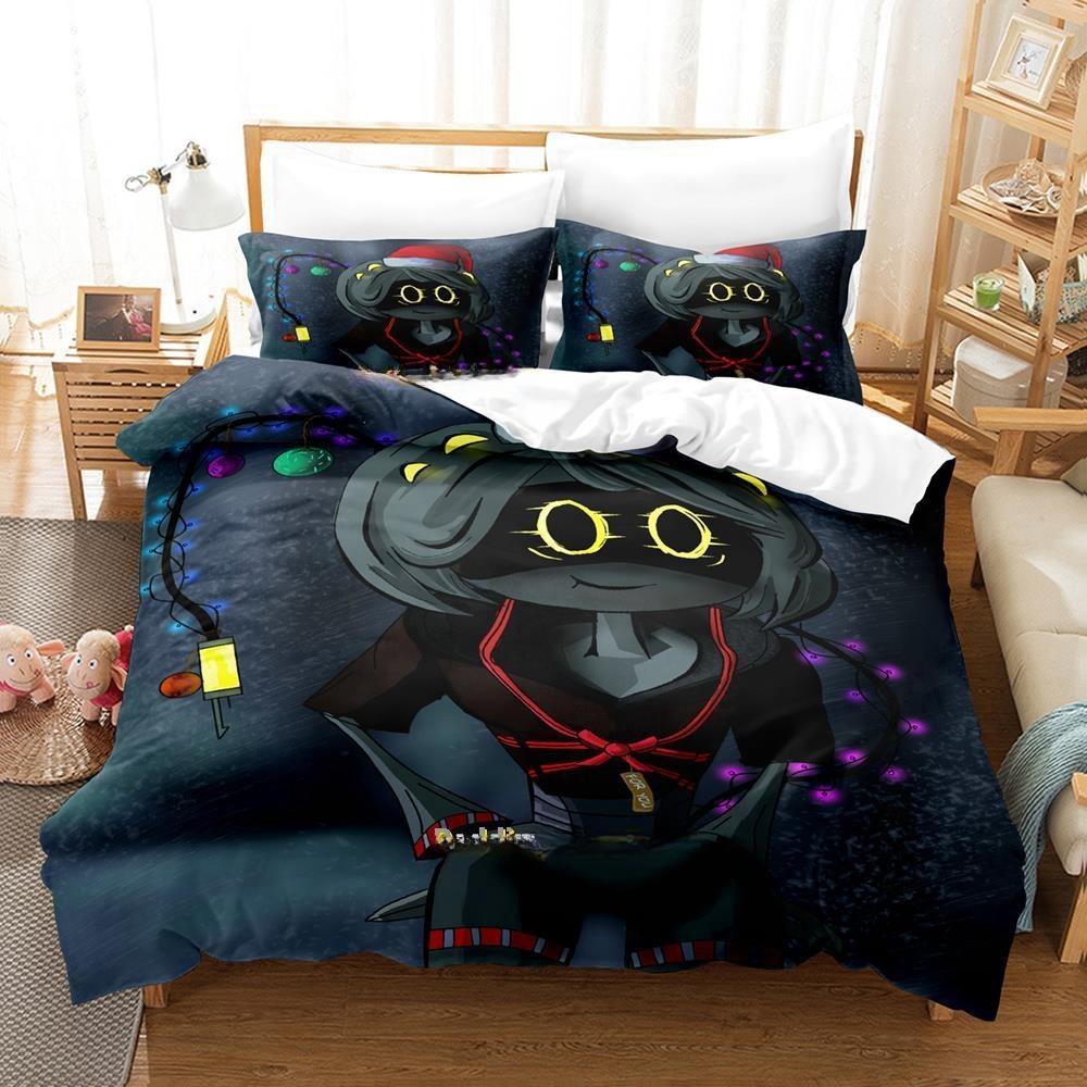 Fashion 3D Printing Anime Murder Drones Bedding Set Cartoon Three-piece Set Adult Kid Bedroom Duvet Cover Sets Home Textiles