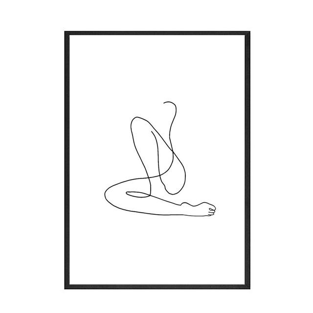 Абстрактное настенное искусство Плакат Черно-белая живопись Холст для интерьера Картина для дизайна дома Художественные принты Декор комнаты Без рамки