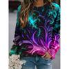 Spring And Autumn 3D Peacocks Printed Long Sleeve T Shirt Women Florals Pullover Harajuku Clothing Fashion Women Tops Sweatshirt