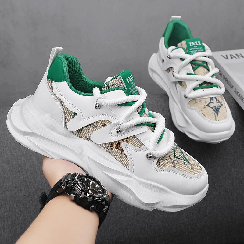 Модные мужские кроссовки, роскошные массивные повседневные кроссовки для мужчин, увеличивающие рост, обувь для пап, дышащая спортивная обувь, мужские кроссовки