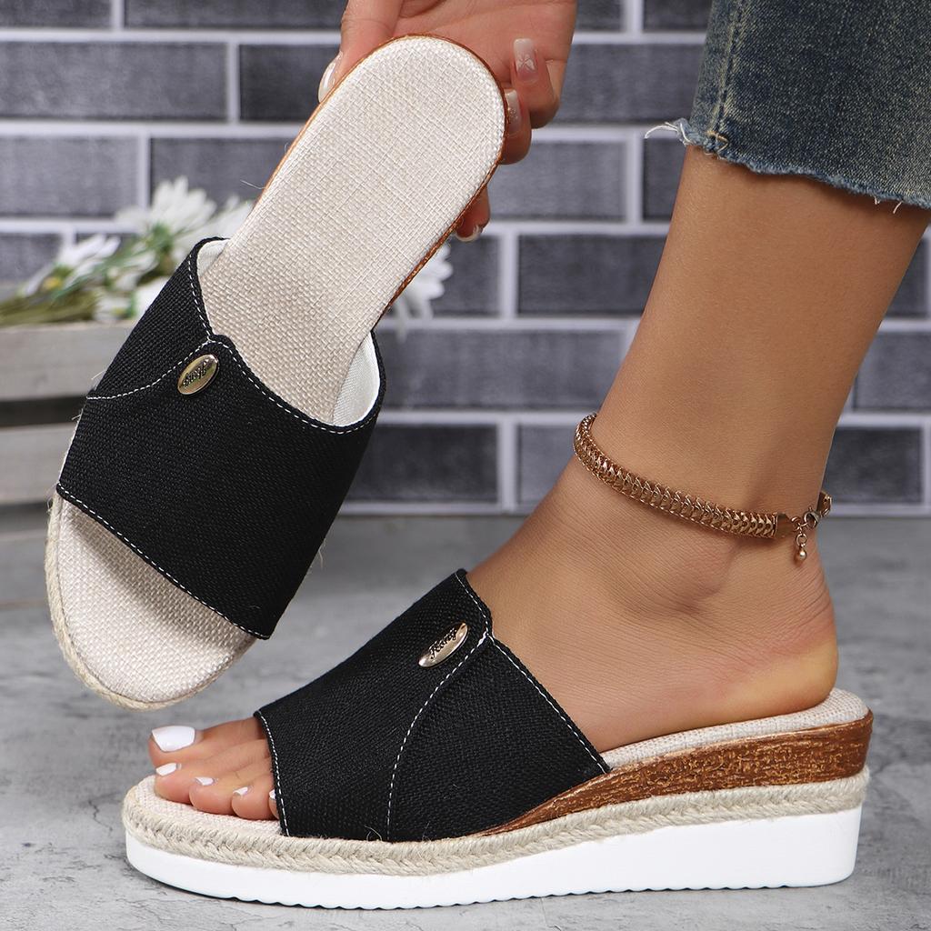 Wedges Slippers Women Summer Platform Shoes Women High Heels Beach Slippers Fashion Outdoor Ladies Slides Zapatos De Mujer