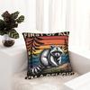 Decorative Pillow Cover First Of All I'M A Delight Funny Raccoon Merch Car Throw Pillow Case Cover Drop Shipping Multi Size