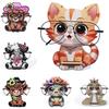 Cartoon Animal Glasses Holder Cute Cat Cow Snake Sunglass Eyeglass Display Frame Bedrooms Hand-carved Home Wooden Decoration