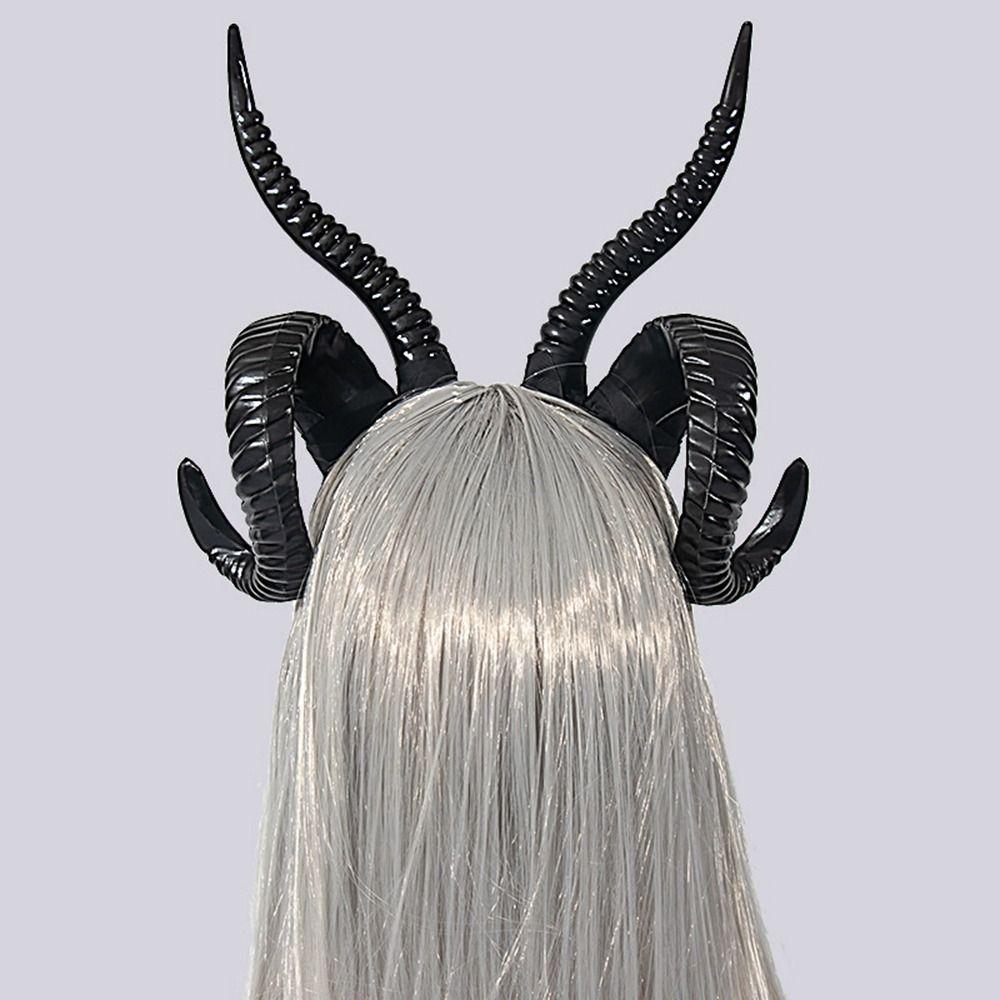Devil Ox Horn Hairband Halloween Sheep Horns Headband Cosplay Headband  Men