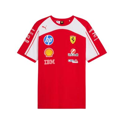 Puma F1 SCUDERIA FERRARI HP Серия Реплик Футболка унисекс с круглым вырезом и коротким рукавом