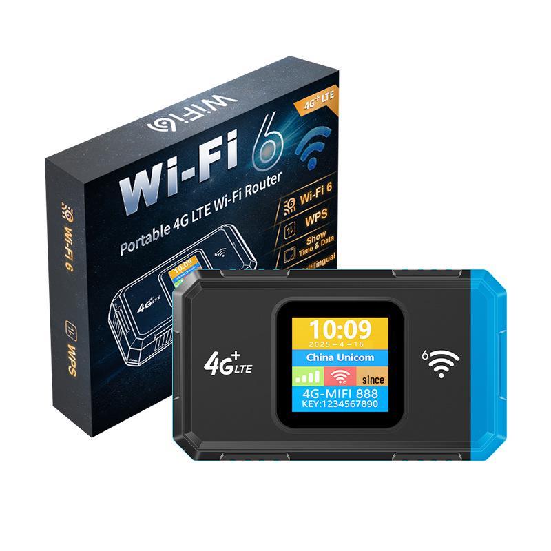4G LTE Portable WiFi 6 Hotspot Router with Type-C SIM Card Slot