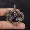 Pink Tourmaline Pendant Copper Wire Wrapped Pendant Handmade Ethnic Jewelry Women Pendant Copper Wire Wrap Jewelry Gemstone Pendant For Gift