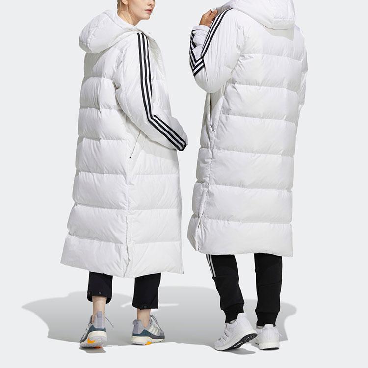 adidas Пуховик с 3 полосками Зимний Унисекс Белый H20762