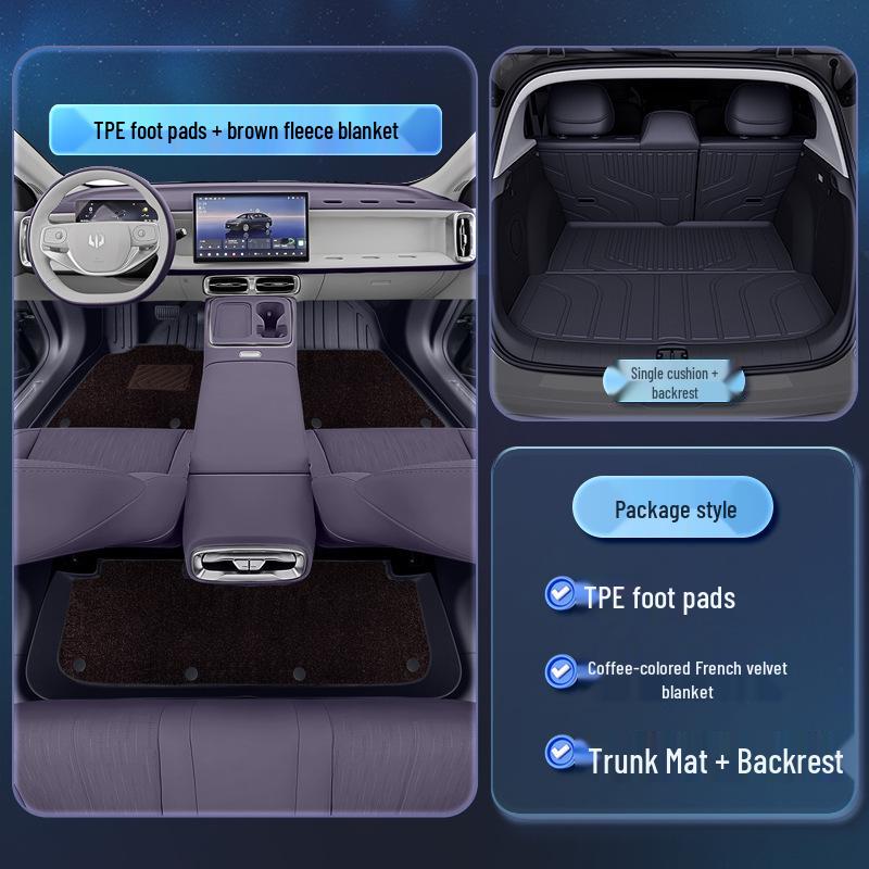 Коврики для пола Leapmotor B01 TPE2026: Индивидуальные аксессуары: коврики для салона пятиместного автомобиля