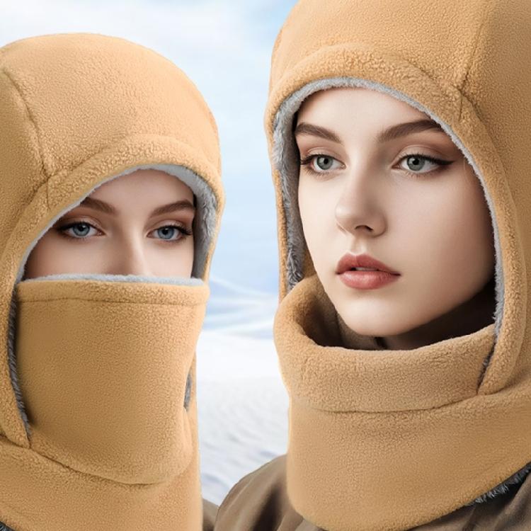 Ушанка Шапка-траппер Стильная кепка для улицы Утолщенный шарф-воротник Для холодной погоды Утепленная для улицы Для катания на лыжах