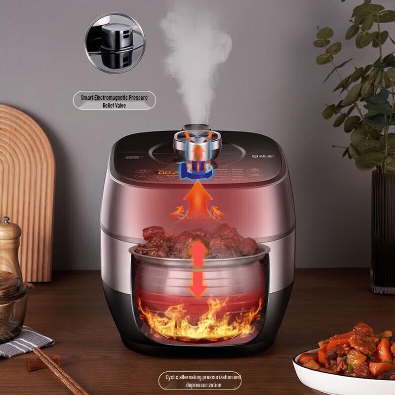 SUPOR 5L IH Electric Pressure Cooker with Double Spherical Pots