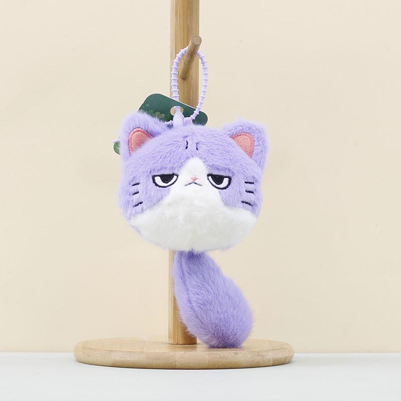 Plushie Cat Mini Keychain With Pp Cotton Stuffing For Bag Accessories Keychains