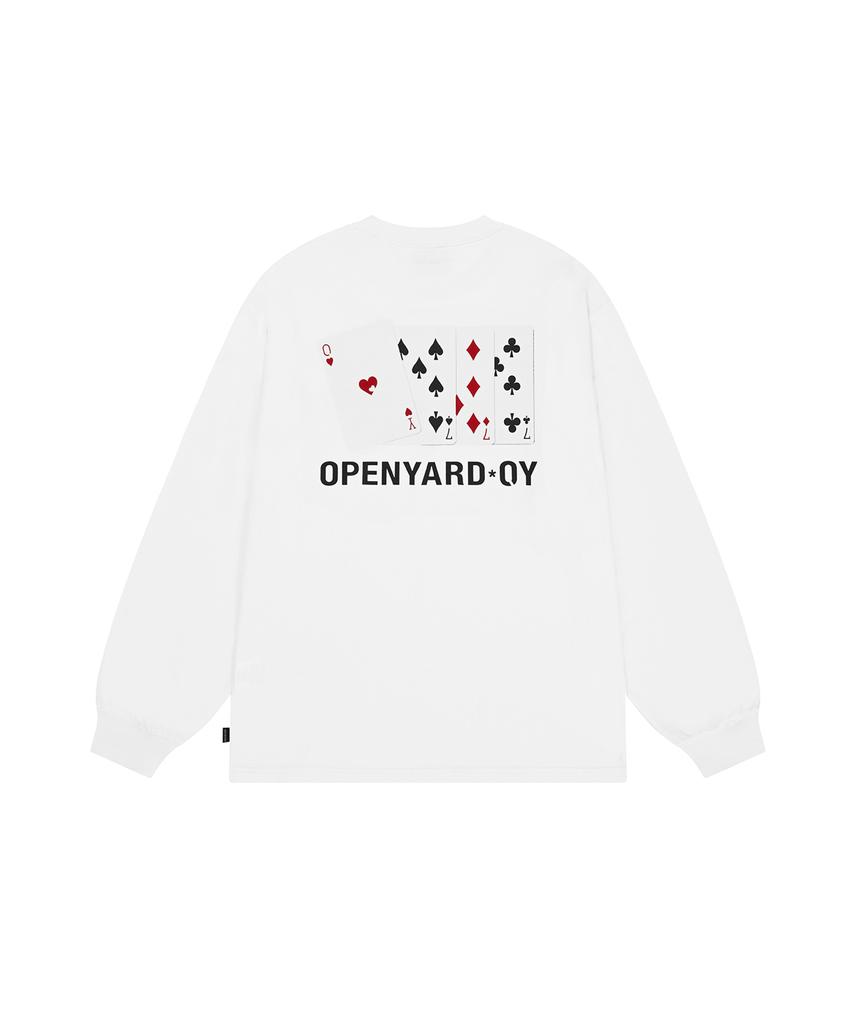 OHY Козырная карта с длинным рукавом - Белый