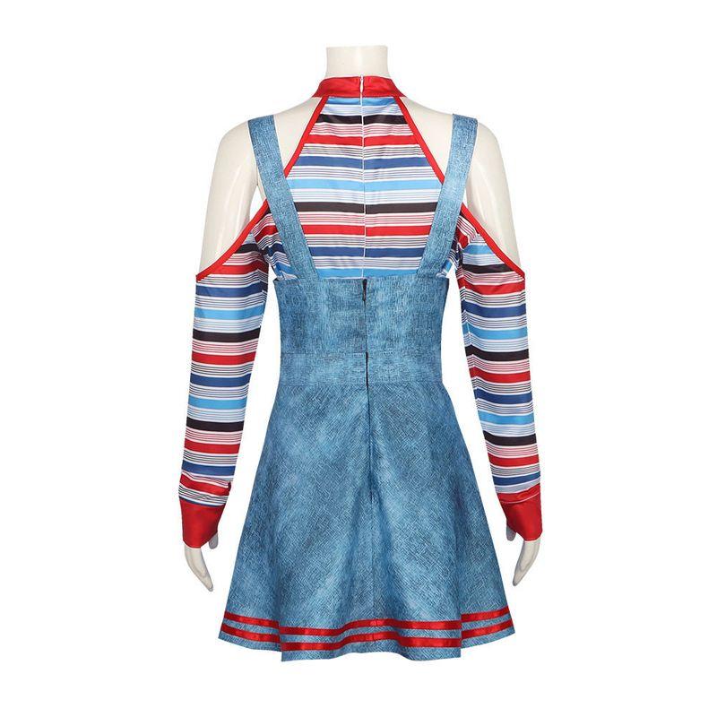 Halloween Ghost Doll Cosplay Costume Carnival Horror Ghost Doll Clown Girl Cosplay Costume