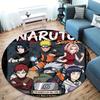Naruto Generations Round Area Rug Carpet Rug For Living Room Bedroom Sofa Playroom Decor Nonslip Floor Mat