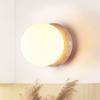 Cream Wind Bedroom Bedside Wall Lamp Round Ball Restaurant Retro Japanese wabi-Sabi Style Medieval Bathroom Porch Atmosphere Wal