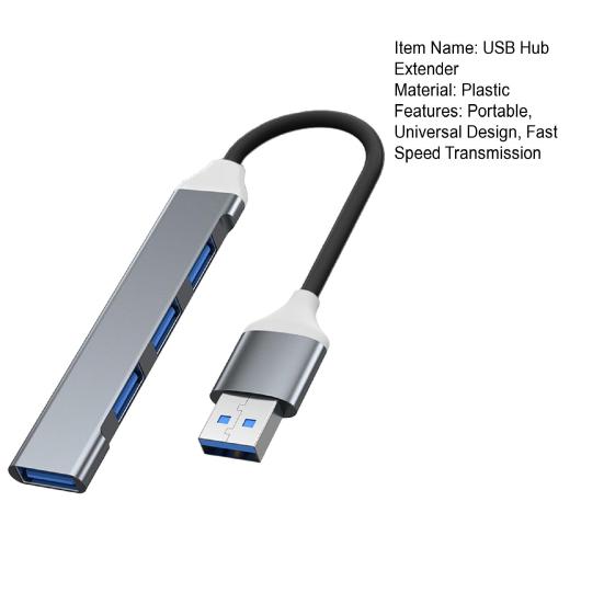 USB 3.0 концентратор-удлинитель с 4 портами высокоскоростной передачи данных универсальный USB адаптер станция ультратонкий портативный концентратор данных