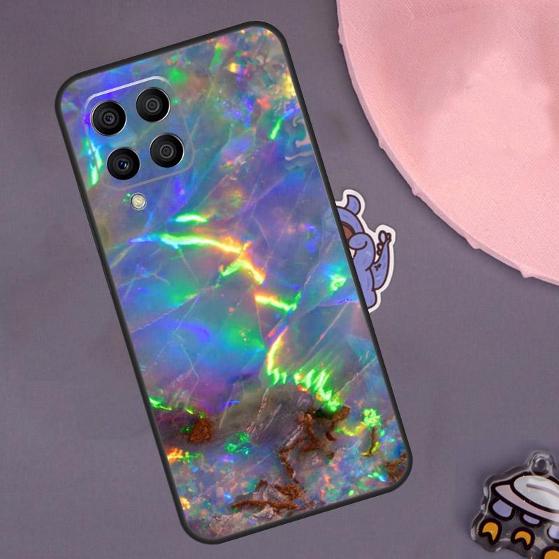 Opal Stone Iridescent Case For Samsung Galaxy M33 M53 M13 M23 M21 M31 M51 M30s M20 M14 M34 M54 M55 M12 M32 M52
