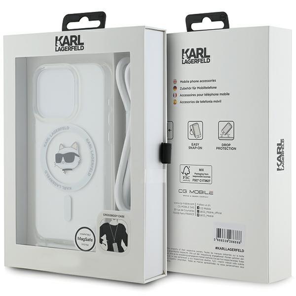 Etui do iPhone 15 Pro Max Karl Lagerfeld MagSafe Przezroczyste