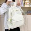 Однотонный рюкзак для студенток в корейском стиле: Универсальный, Легкий и Простой для Поездок в Колледж.