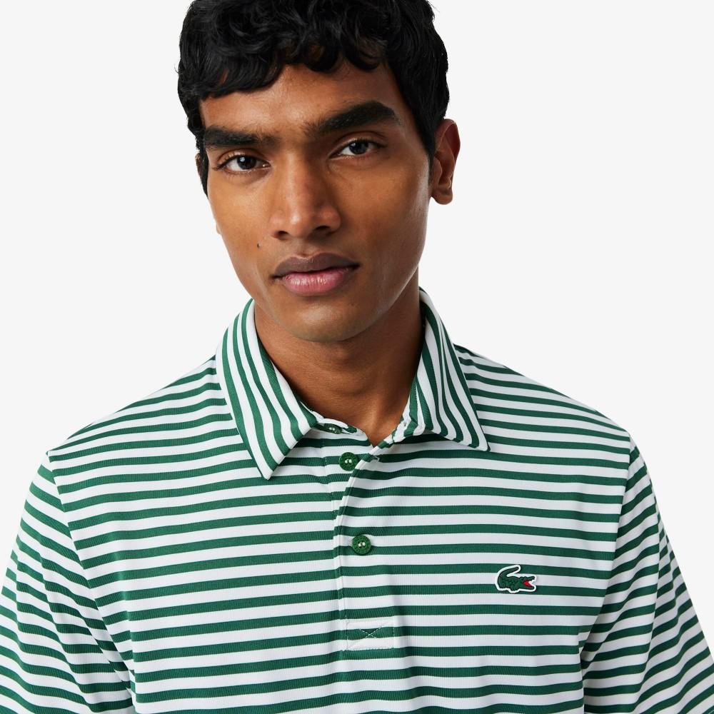 [lacoste] Men's Golf Stripe Short-Sleeve Polo Shirt DH3187-56G291