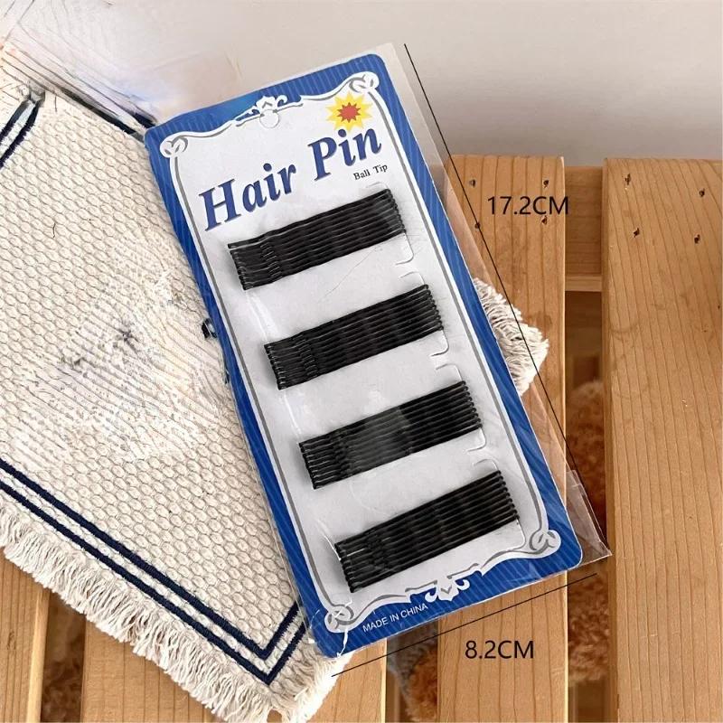 Black Metal One Line Clips 36pcs/set Unisex Hair Styling Accessories Waved Straight Bobby Pin Barrette Hair Clips Hairpin