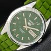 АВТОМАТИЧЕСКИЕ SEIKO 5 ЯПОНИЯ МУЖСКИЕ 6309A ВОССТАНОВЛЕННЫЕ ЧАСЫ С ЦИФЕРБЛАТОМ ЗЕЛЕНОГО ЦВЕТА a440320-4 Sk-a440320