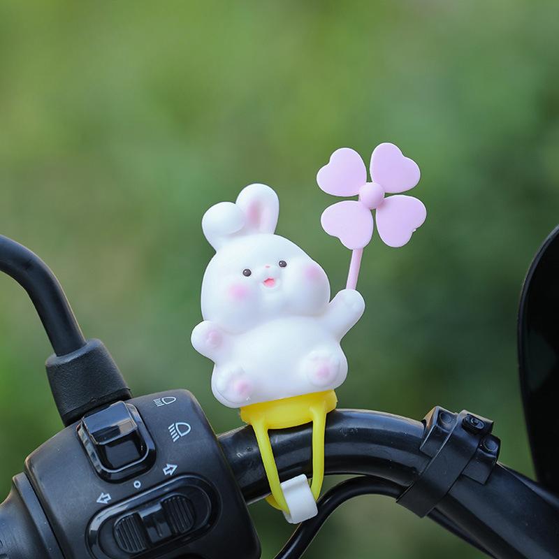 Car OrnamentsCute Cartoon Dolls, Windmills Electric Bikes Bicycles Summer Car Decorations Car Accessories
